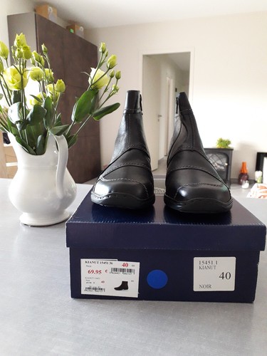 Bottines noires pour - , femme