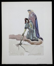 SALVADOR DALI xylographie Divine Comedie Enfer 32 SIGNEE 1964 BFK Jean Estrade