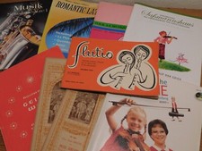 LOT PARTITIONS METHODE violon FLUTES cours de musique ALLEMAND maze GEIGEN WERK