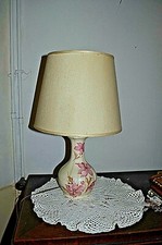  ANCIENNE LAMPE DE CHEVET CERAMIQUE A POSER PAS BOUILLOTTE BUREAU NOTAIRE