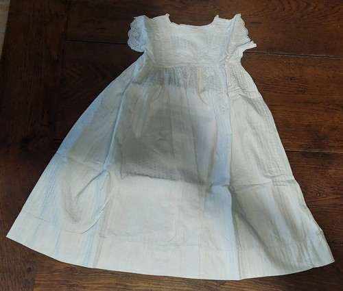 Robe baptême coton blanc - de,