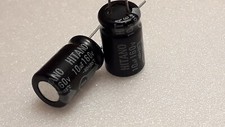HITANO 10uF 160V.LOT DE 2 CONDENSATEUR.17mmX10mm.
