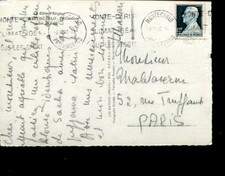 Carte autographe signee par - autographe,