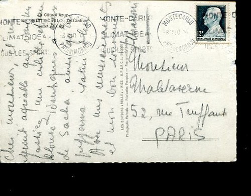 Carte autographe signee par - carte,