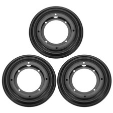 3 pièces Plateau à Roulement 5,5 pouces pivotant pour meuble, noir