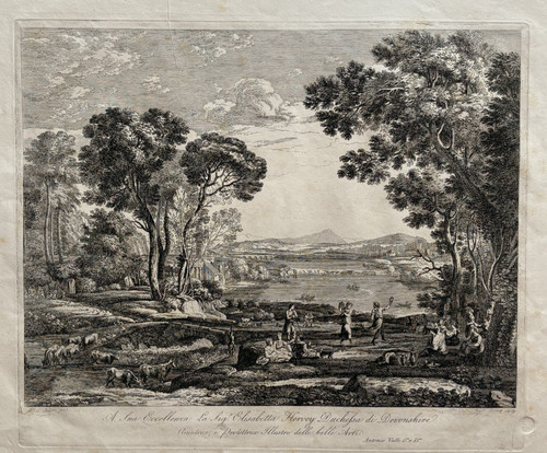 Paysage gravure nicolas - paysage,