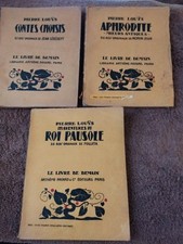 Louÿs Pierre . Lot de 3 Le