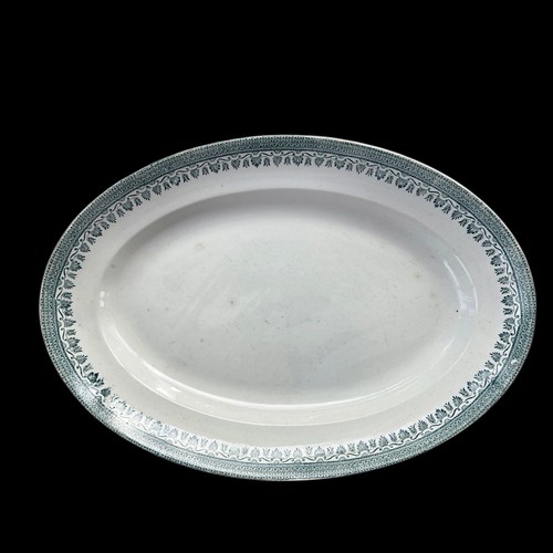 Grand plat ovale terre - grand, de