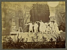 E043 Photo vintage originale 1902 Musique ballet danse décor spectacle