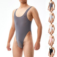 String homme slim fit singlet sport justaucorps débardeur body brillant bodysto