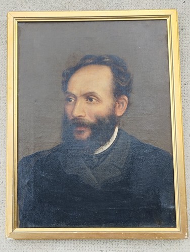 Ancien portrait homme barbu - ancien,