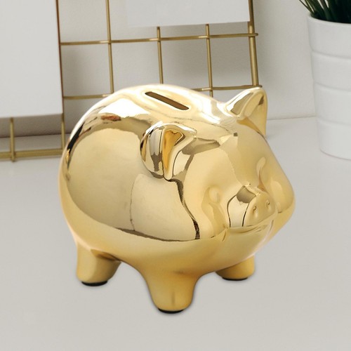 Figurine cochon en - de,