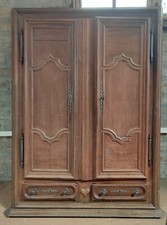 PLACARD LORRAIN FACADE D'ARMOIRE 2 PORTES 2 TIROIRS LOUIS XIII CHENE  XVIIIè