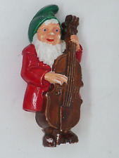 MINI FIGURINE PVC PLASTIQUE MUSIQUE NAIN LUTIN VIOLONCELLE
