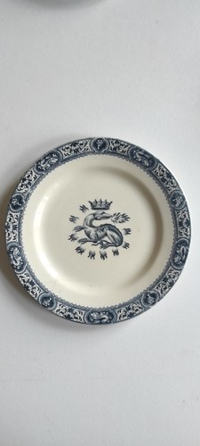 Assiette ancienne plate terre - assiette,