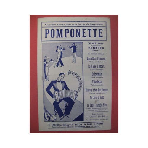 Pomponette pandera accordéon - pomponette,
