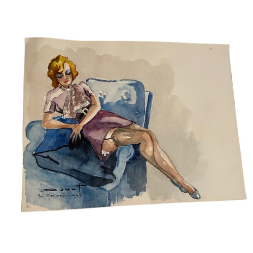 Dessin pierre douet - dessin, femme