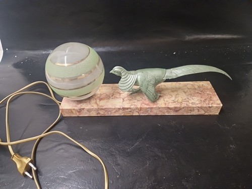 Lampe art deco faisan - lampe, art-deco