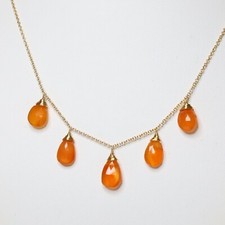 collier gold filled en pierre