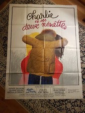 AFFICHE 1973 CHARLIE ET SES DEUX NÉNETTES 120X160 JOËL SÉRIA/MARIELLE