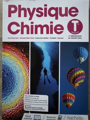 Manuel physique chimie - manuel, de