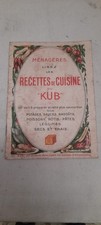 Livret Bouillon Kub 1922 1923