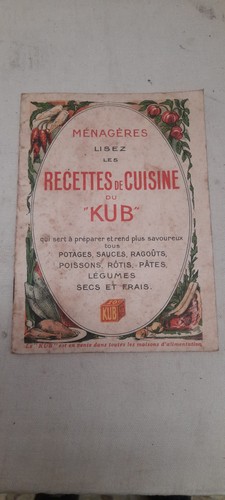 Livret bouillon kub 1922 1923 - 1922,