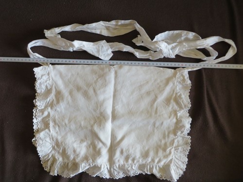 Ancien tablier soubrette - tablier, coton