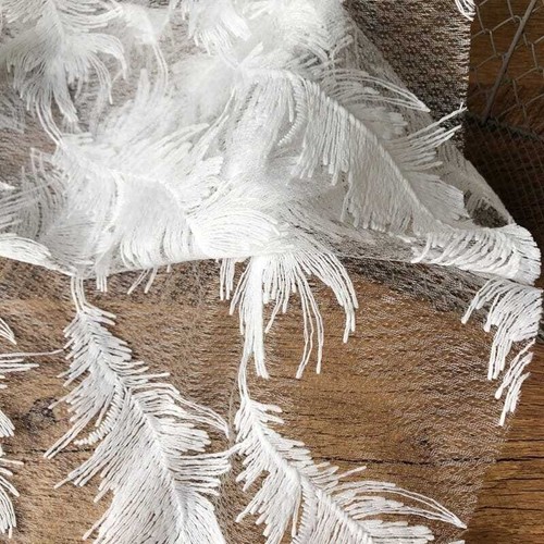 Plume broderie tissu - plume,