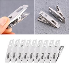 50 Pcs Pinces À Linge Inox