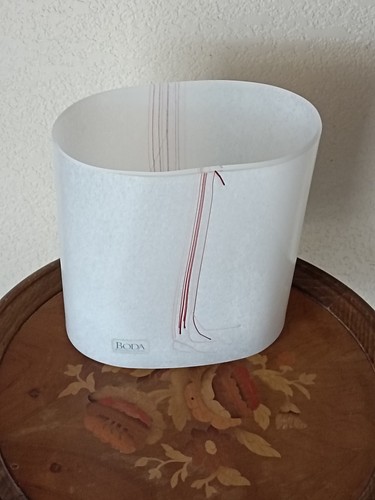 Vase verre blanc - en,