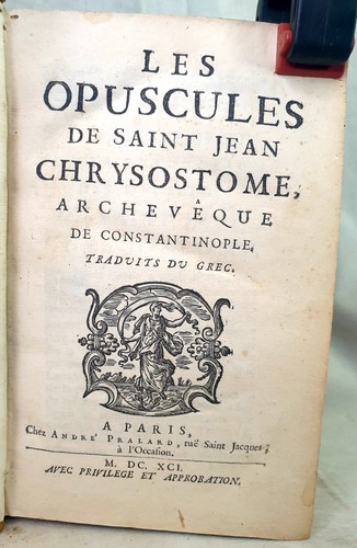 Livre ancien 1691 - livre, saint