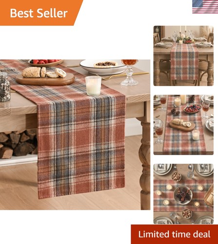 Vibrant rustic plaid fall - rustic,