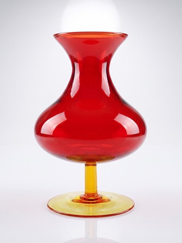 Vase vintage verre soufflé - , à