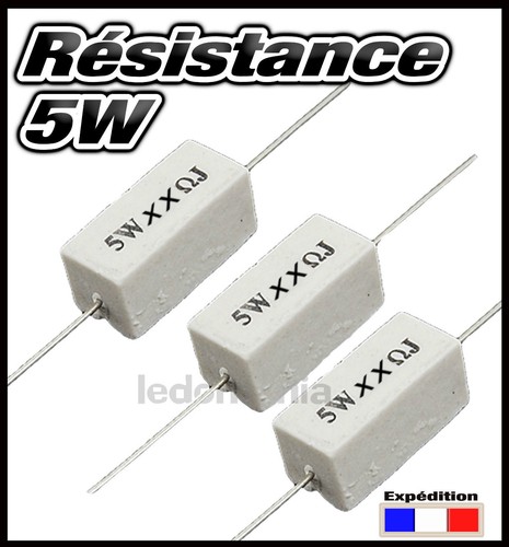 5w220r résistance 220 - résistance,