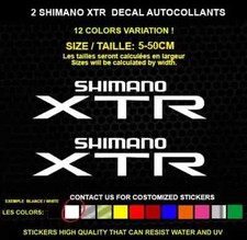 2 SHIMANO XTR   autocollant
