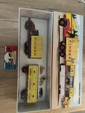 CIJ by NOREV CAMION G.M.C PINDER avec remorque cage et fauves etat neuf