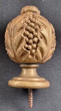 Ancienne et belle Boule de rampe d'escalier en bronze 