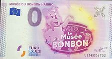 BILLET 0 EURO MUSEE DU BONBON HARIBO FRANCE 2015  NUMERO DIVERS 