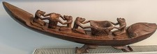 Pirogue Sculpture bois art tribal africain