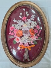 ANCIEN CADRE OVAL VERRE