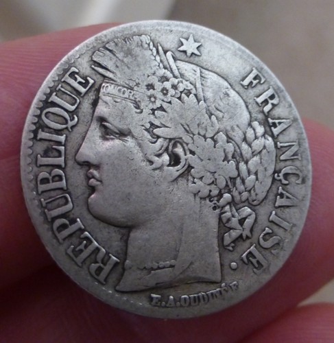 Franc 1849 argent cérès - argent,