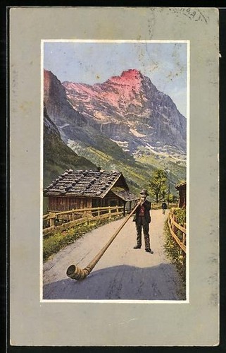 Carte postale homme - postale, cor