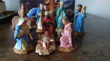 Lot 10 santons anciens Devineau taille 3 crèche complète sauf âne