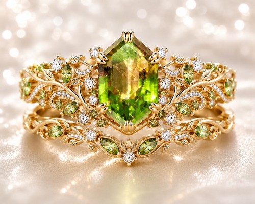 Natural alexandrite bridal - alexandrite,