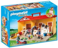 PLAYMOBIL Country Ecurie Transportable 71393 /Ferme Cheval Enfant jouet jeu NEUF