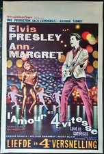 VIVA LAS VEGAS Elvis Presley 1964 original Belgian movie poster