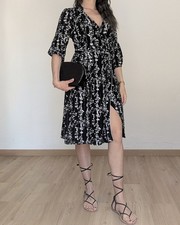 Robe portefeuille à imprimé
