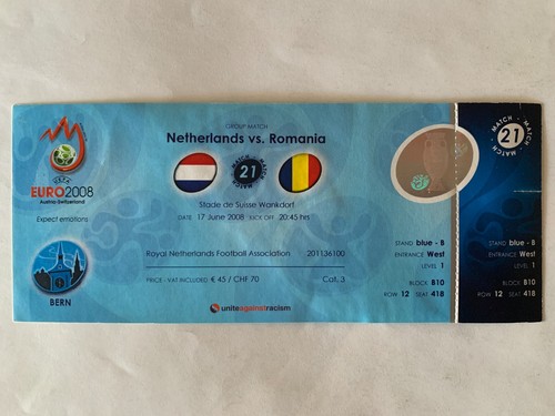 Ticket match uefa euro 2008 - uefa, 17