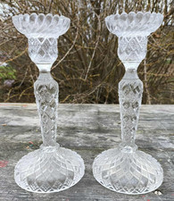 Duo de chandeliers en verre